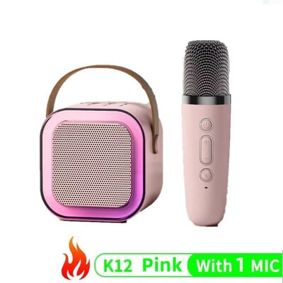 Microfon Audio Mini Wireless Bluetooth pentru Cântat – Dispozitiv All-in-One pentru Karaoke Acasă, Set pentru Copii și Familie